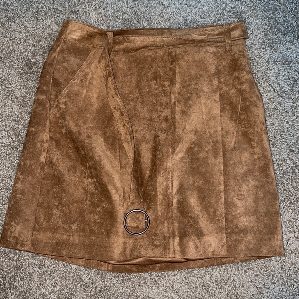 Hollister suede mini skirt